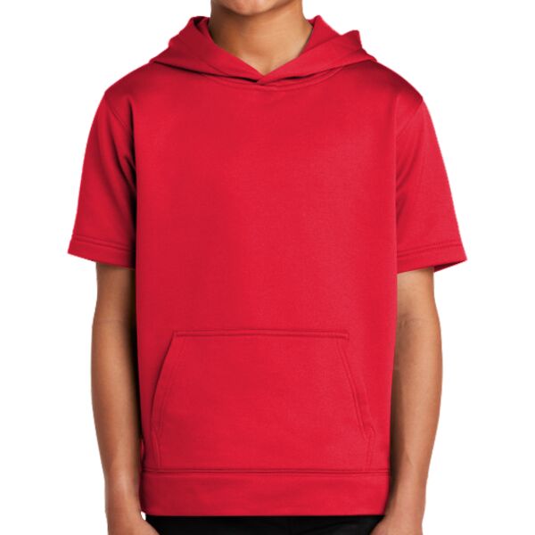 Youth Sport Wick ® Fleece Short Sleeve Hooded Pullover Thumbnail