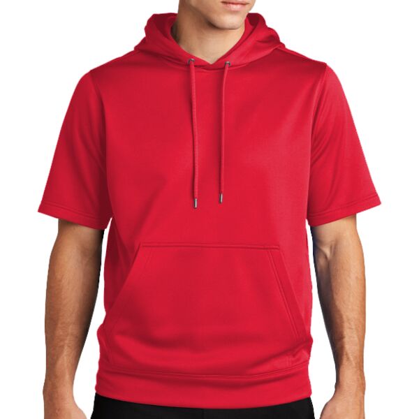 Sport Wick ® Fleece Short Sleeve Hooded Pullover Thumbnail