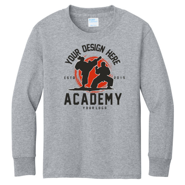 Port & Co. ® - Youth Long Sleeve Core Cotton Tee Thumbnail