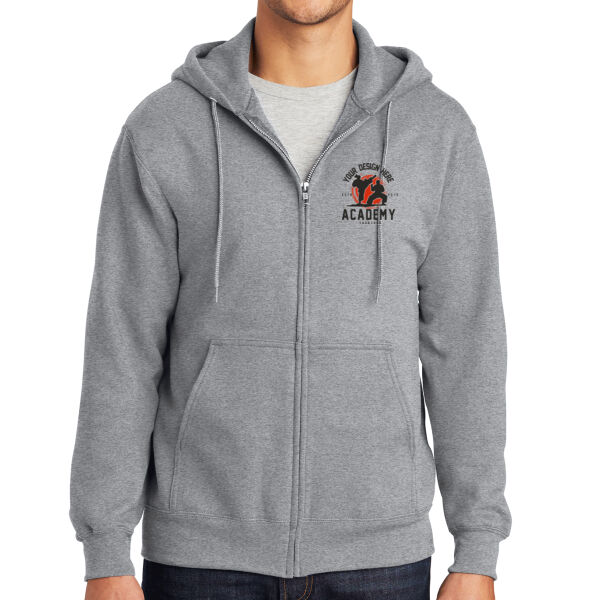 Port & Co ® - Essential Fleece Full Zip Hooded Sweatshirt Thumbnail