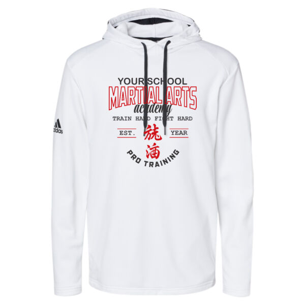 Adidas ® - Men's Textured Mixed Media Midweight Hooded Sweatshirt Thumbnail