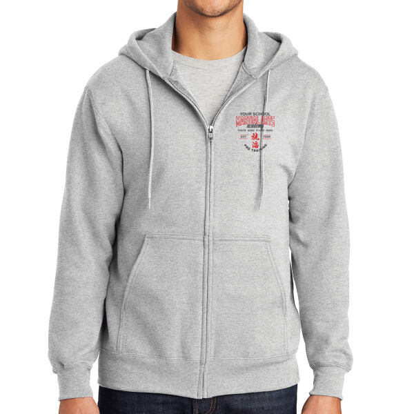 Port & Co ® - Essential Fleece Full Zip Hooded Sweatshirt Thumbnail