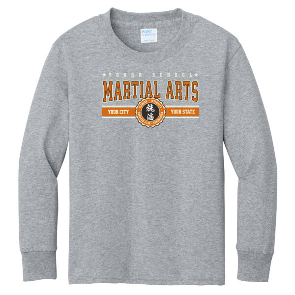 Port & Co. ® - Youth Long Sleeve Core Cotton Tee Thumbnail